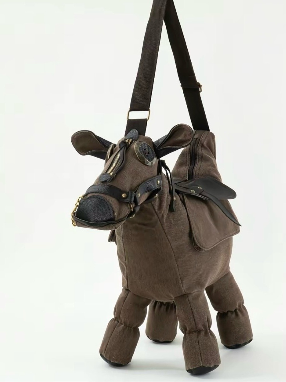 Brown Novelty Horse 🐎 Crossbody Bag